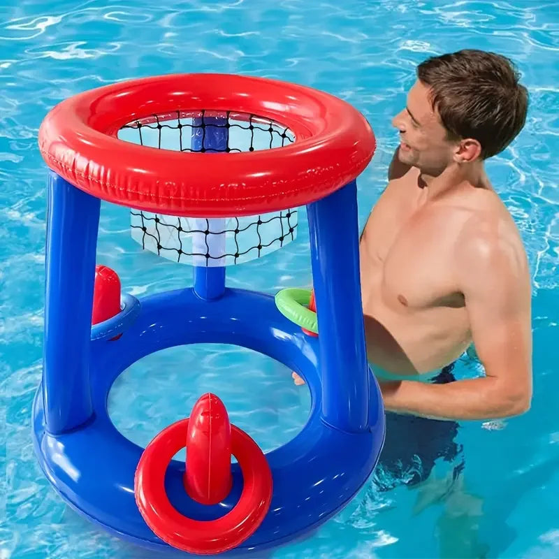 Inflatable Water Basketball Hoop – Interactive Cross-Border Pool Toy for Outdoor Fun