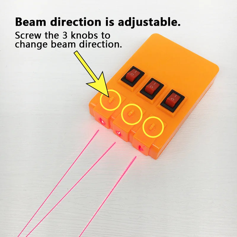 Geometric Optics Experiment Kit – Convex & Concave Lens Light Refraction Reflection Physics Set for Kids Science Learning