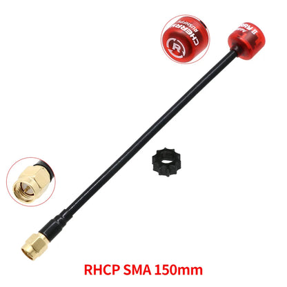 RUSHFPV Cherry 2 II 5.8G FPV Antenna — LHCP/RHCP SMA UFL IPEX MMCX for Freestyle Analog & Digital Drones