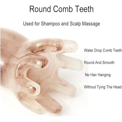 Octopus Shaped Meridian Acupoint Massage Comb – Wide Tooth Scalp, Neck & Back Manual Deep Tissue Massage Tool