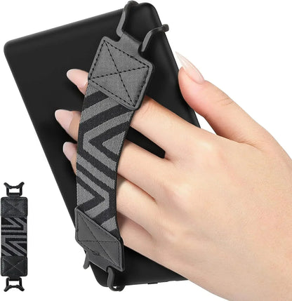 Security Hand Strap for 6-8" Kindle eReaders and Fire Tablets - High-Elasticity, Lightweight Finger Grip Holder