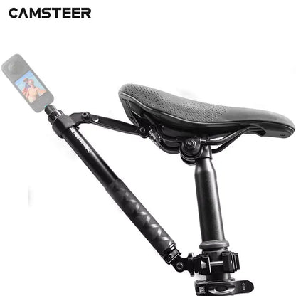 Camsteer Premium Bicycle Backseat Camera Mount – Third-Person View Holder for GoPro Hero 13-10, Insta360 X5-X2, Ace Pro2 & DJI 5 Cameras