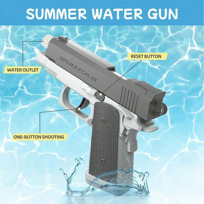 M1911 Water Gun Toy – Squirt Gun for Kids & Adults, Summer Pool & Beach Shooting Game, Outdoor Water Blaster Pistol