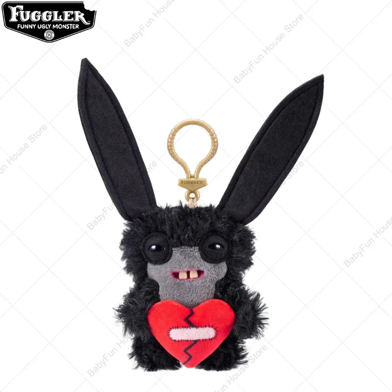Original Fuggler Ugly Teeth Plush Keychain – Wide-Eyed Monster, Alien & Rabbit Peluche Pendant Toy