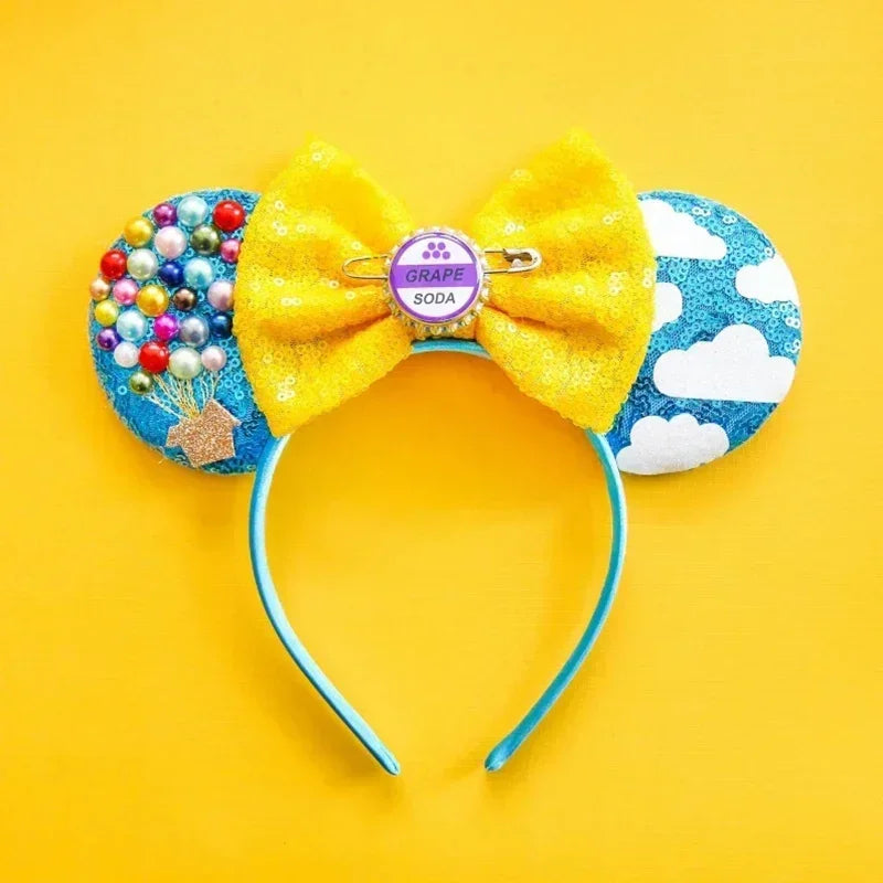Toy Story Character Headbands - Sequin Bow, Woody, Buzz Lightyear & Alien Hair Accessories for Girls