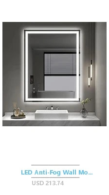 Crystal Crush Diamond Mirror 16x20 – Luxury HD Glass Wall Mirror for Bathroom, Bedroom & Entryway Home Décor Accent