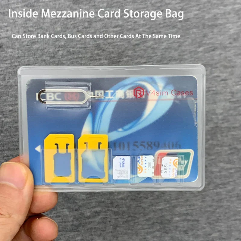 Portable SIM & Memory Card Storage Box — Micro, Nano SIM Card Protector Holder