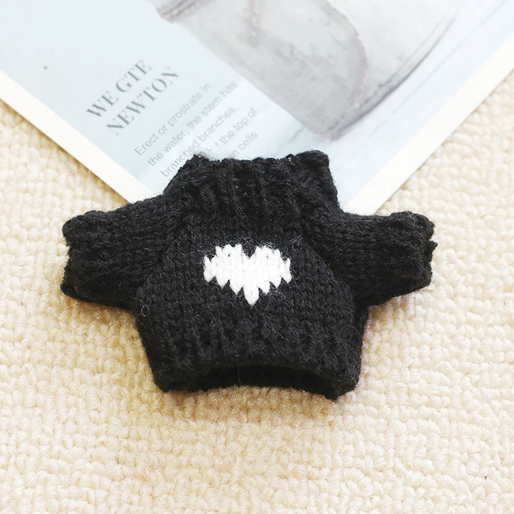 Labubu Striped Sweater Outfit - Matching Hat Pendant, Customizable Doll Accessories