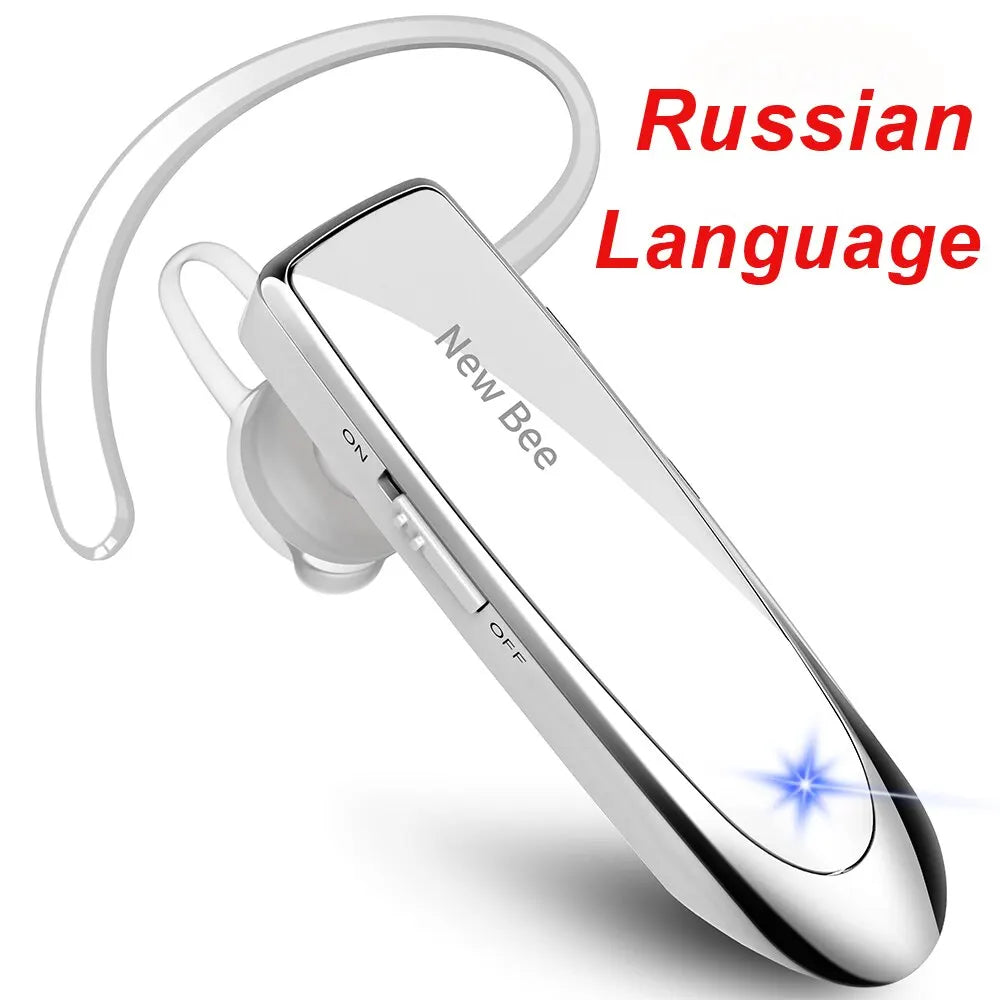 New Bee B41 Wireless Bluetooth 5.0 Earphones – Hands-Free Mini Headset with CVC 6.0 Mic, 22H Music Playing for iPhone