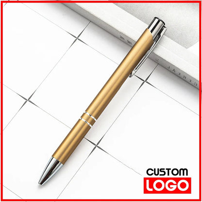 50PCS Custom Metal Ballpoint Pens — Personalized Engraved Logo Advertising Pen, Ideal Gift and Promotional Item