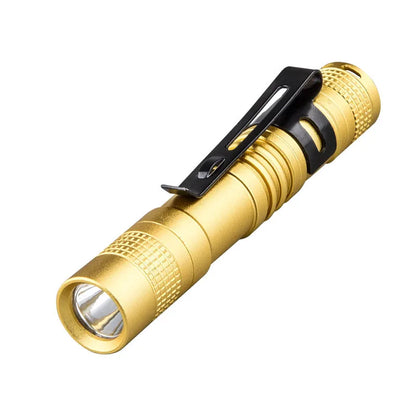Mini Portable LED Pen Light with Clip – Ultra Bright High Lumens Pocket Flashlight Torch for Camping, Outdoor & Emergency Use