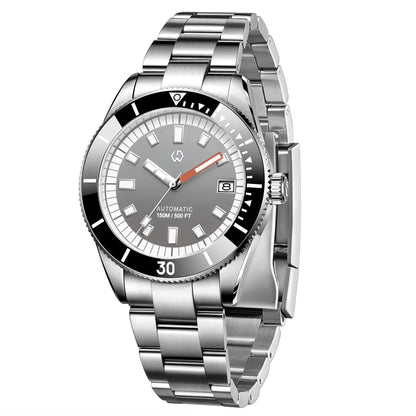 Men’s Automatic Mechanical Watch – Super Luminous Bezel, Japan NH35 Movement, 150M Waterproof Diving Watch