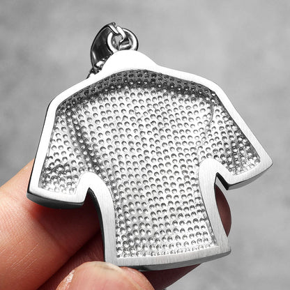 Football Legends Necklace – Messi, Cristiano Ronaldo, Neymar, Mbappé & Haaland Stainless Steel Pendant Chain Fashion Jewelry Gift for Men