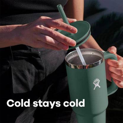 Hydro Flask 40oz Tumbler with Handle and Straw Lid - Stainless Steel Coffee Cup Car Mug, Fashionable Gift