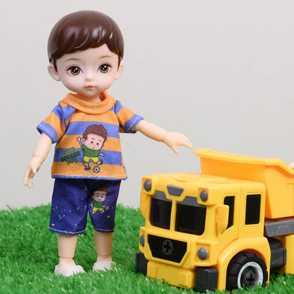 One Piece 6-Inch Baby Dolls – Boy Model with 13 Movable Joints & Painted Eyes, Birthday Gift Toy for Children Girls