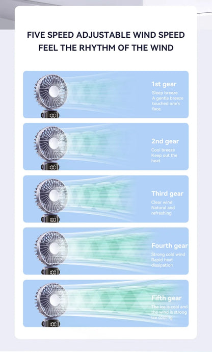 Portable Mini USB Fan – Handheld & Desktop Fan with Phone Holder, 3-Speed Adjustable Wind, Long Battery Life, Multi-Function Cooling Fan