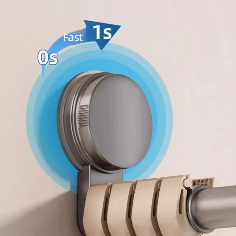 AOBT No-Drill Suction Cup Retractable Folding Hanger Rack — Adjustable-Length Wall & Door Storage