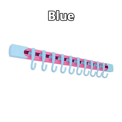 Non-Perforated Sliding Rail Hooks – Universal Kitchen & Door Storage Hooks for Household Shelves