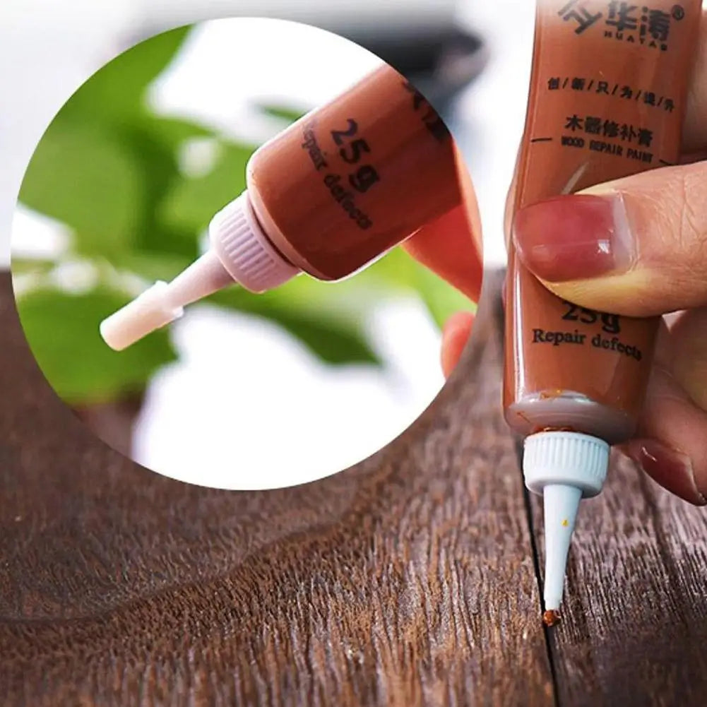 20ML Multicolor Wooden Furniture Scratch Repair Cream — Damage Repair Filler Paint for Refinishing, 1PC