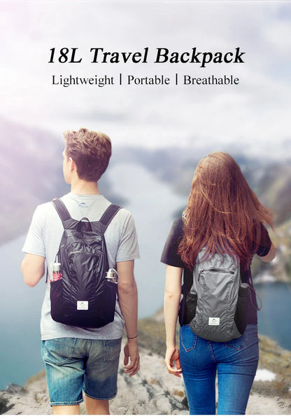 Naturehike 18L Hiking Backpack - Ultralight, Foldable, Waterproof Travel Bag for Men & Women, Outdoor Camping Small Backpack