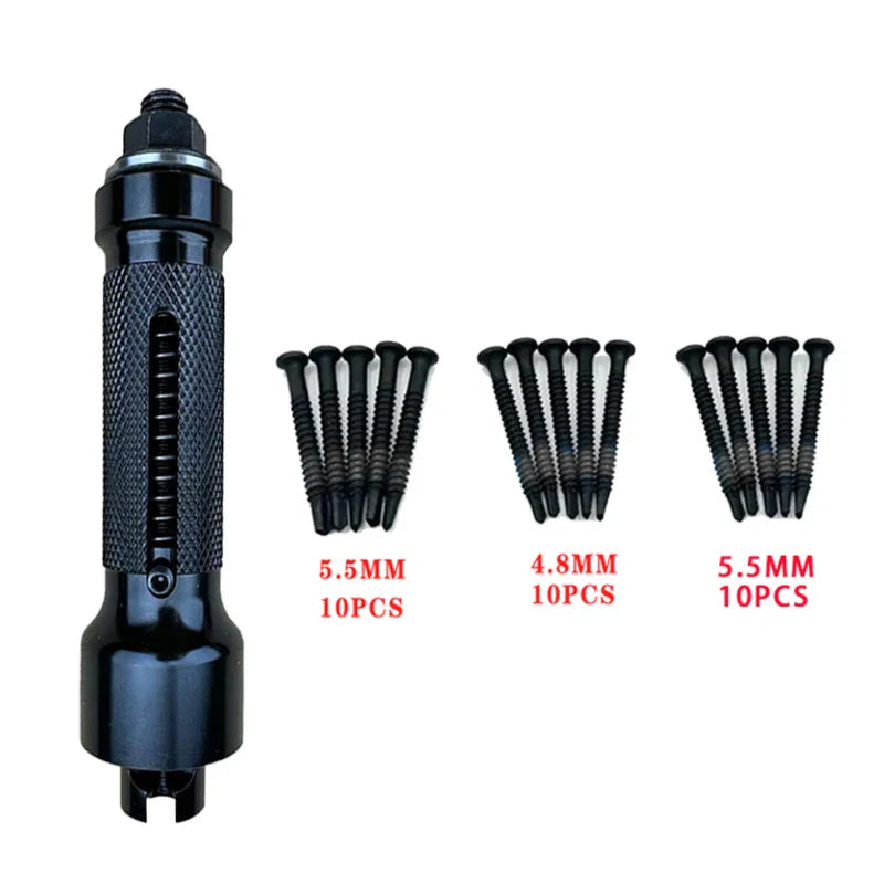 Professional Lock Cylinder Puller — Stainless Steel Nail & Screw Extractor Locksmith Tool