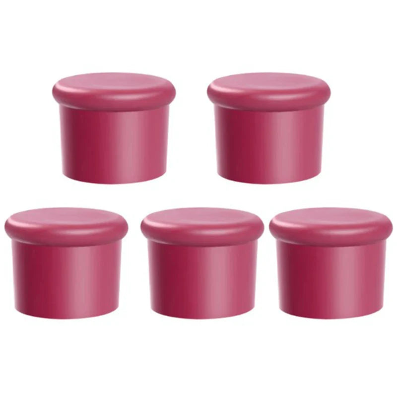 1/5pcs Reusable Silicone Wine Stoppers - Durable Corks for Wine, Beer, Champagne, and Beverage Bottles - Bar Accessories