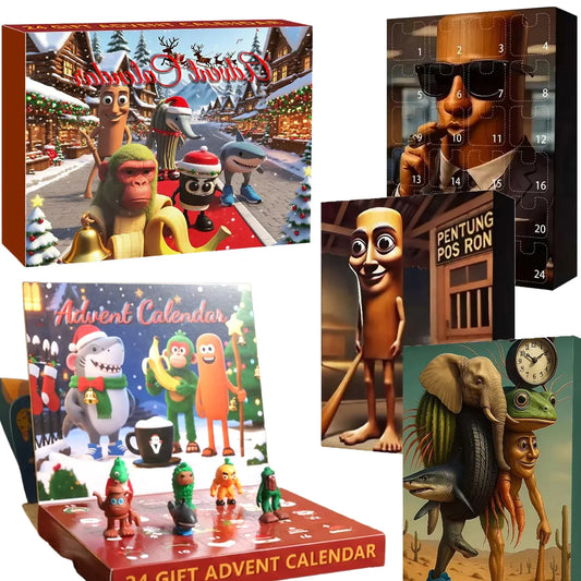 Italian Brainrot Christmas Advent Calendar – Exclusive 24-Piece TungTung Sahur Figure Countdown Gift
