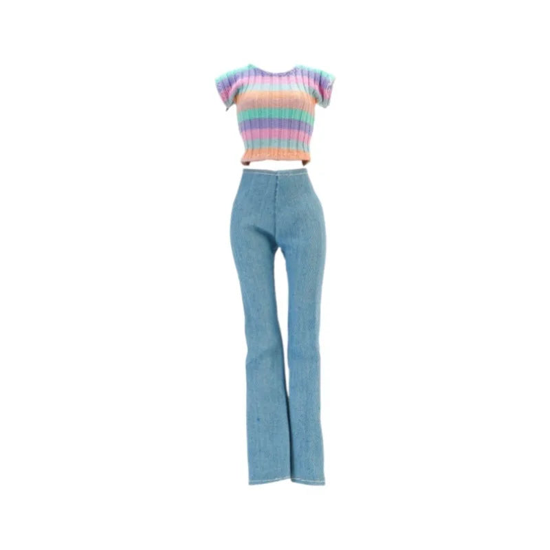 Fashion Doll Clothes for Barbie – Casual Dress, Pants & Trousers Outfit Accessories for Girls Gift Toy