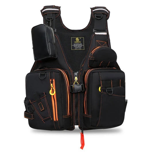 Multi-Functional Life Jacket Vest for Outdoor Fishing – Safety Vest with Storage Pockets & Buoyant Materials