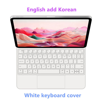 Magic Keyboard Case for iPad Air & Pro — 12.9/13-inch Smart Folio, Multi-Touch Magnetic Backlit Wireless Keyboard