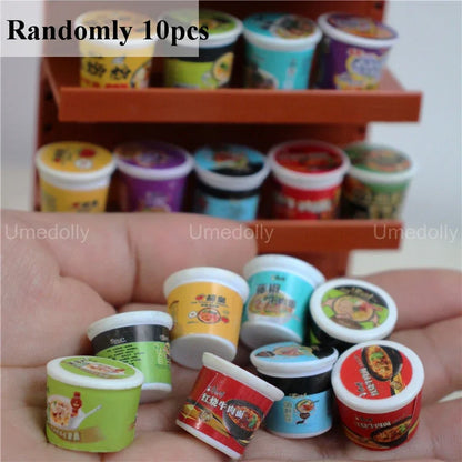 1/6 Miniature Dollhouse Supermarket Set – Mini Snacks & Drinks for Blythe & BJD Dolls