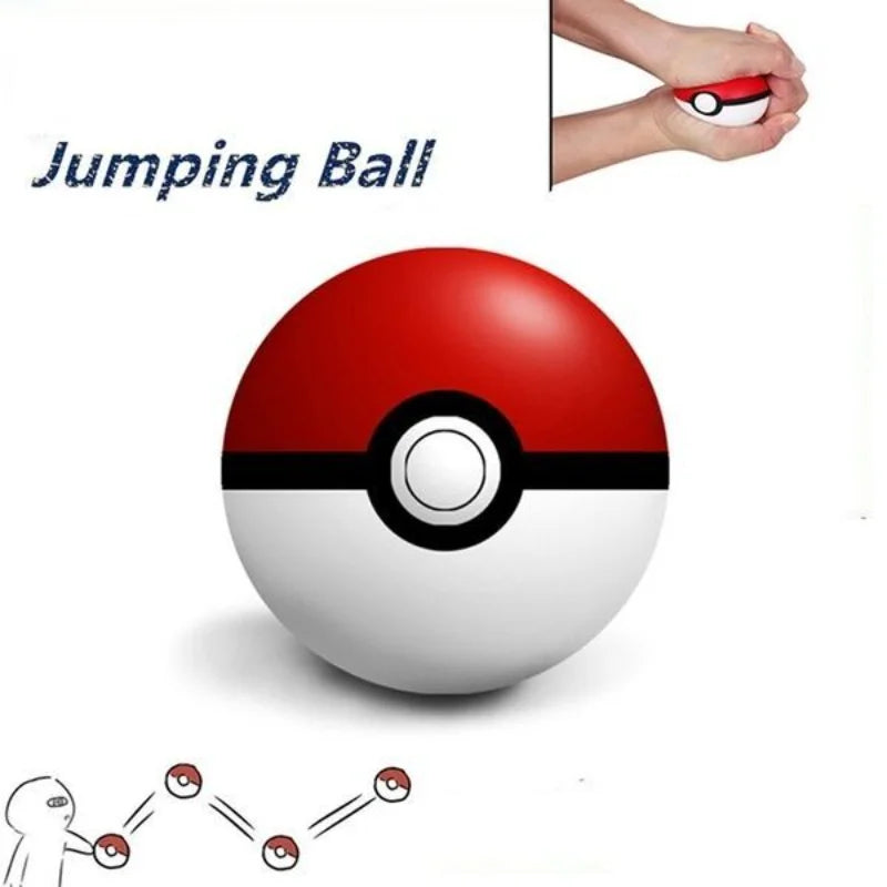 Pokemon Poke Ball Squeeze Toy — Soft, Bouncy & Durable Pet Toy for Cats and Dogs