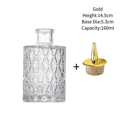 Vintage Glass Cocktail Bitters Bottles — Stainless Steel Cap Seasoning & Bar Accessories for Kitchen & Bartender Use