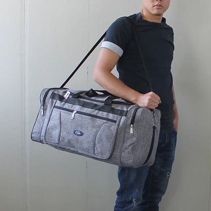 Oxford Waterproof Men’s Travel Bag — Large Capacity Hand Luggage, Weekend Duffle & Business Gym Bag