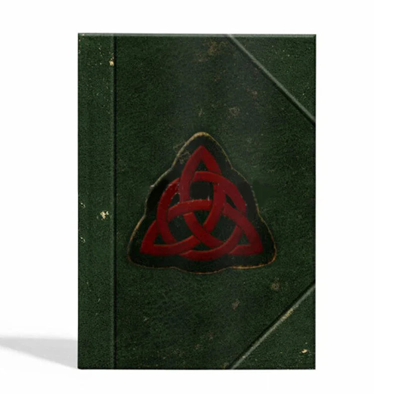 Book of Shadows Journal – Green Cover Bound Blank & Lined, 350 Pages for Spells & Records, Retro Gift Spellbook