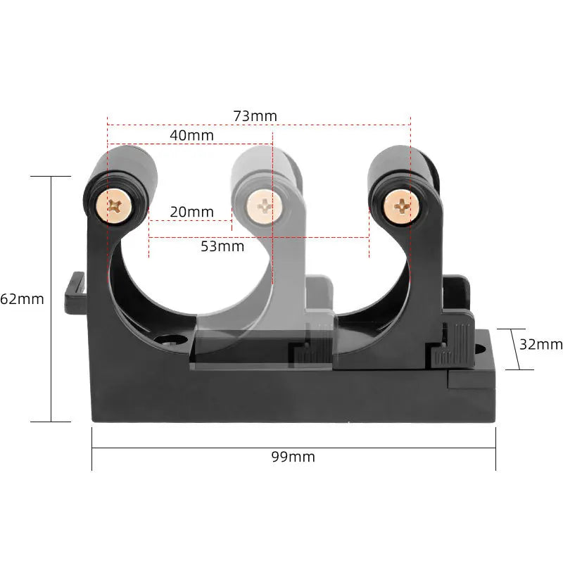 Deemount Adjustable Bike Hooks – Wall Mount Bicycle Hanger Rack for 1.0-2.8 inch Tubes, Horizontal & Vertical Storage