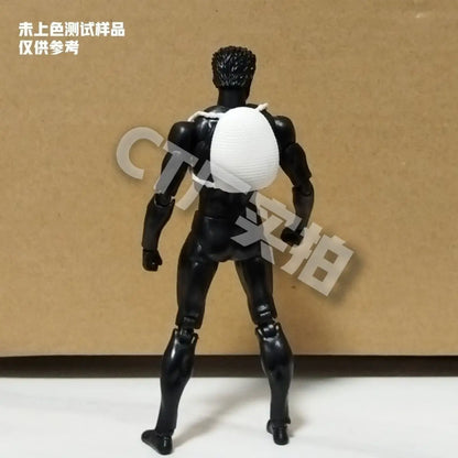 CT 1/12 The Amazing Spider-Man MAFEX 147 – S.H.Figuarts Spider-Man & Venom Symbiotic Black Suit Action Figures, 6" Model Toy