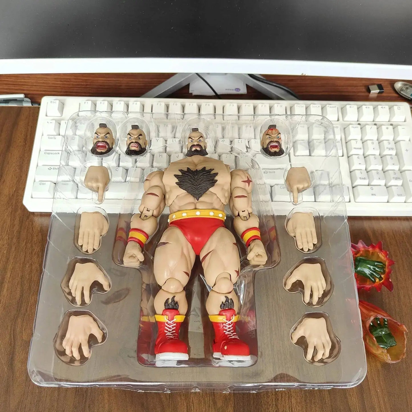 Street Fighter Action Storm Zangief Figure — ST Collection Movable Model Toy from The Final Challengers Series