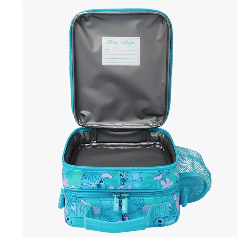 Australian Smiggle Cartoon Stitch Large-Capacity Insulated Bag – Lunch & Breakfast Handbag for Kids, Outdoor Use Gift