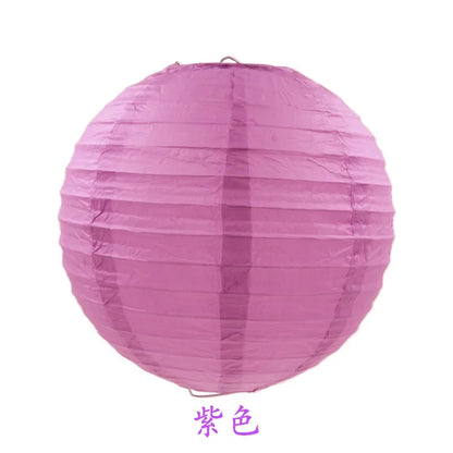 Round Paper Lanterns for Birthday Wedding Party Decor, DIY Hanging Lampion Balls, 4/6/8/10/12/14/16 Inch Craft Supplies