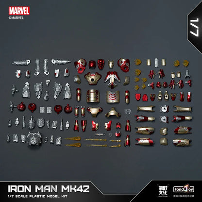 1:7 Original FondJoy Iron Man Action Figures – MK42, MK43, MK5, MK6, MK7 DIY Model, Tony Stark Legend Collection Toy for Kids Gift