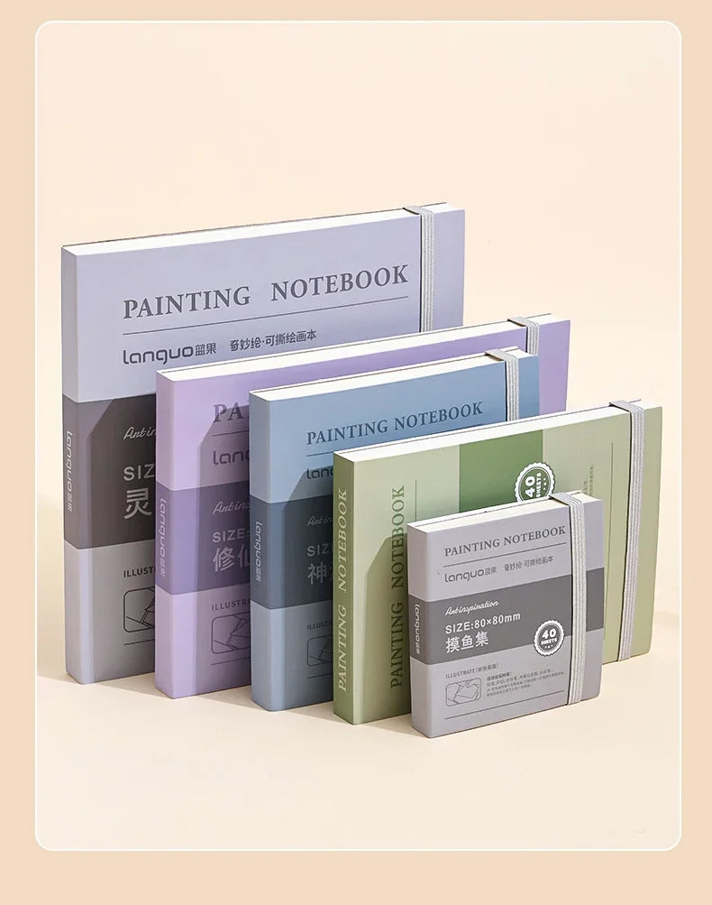 Mini Tearable Sketchbook 250gsm – 40-Sheet Drawing Notebook for Watercolor, Acrylic, Marker, Oil & Gouache