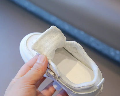 Baby & Kids Spring Autumn White Sneakers — Soft Sole Anti-Slip Casual Sport Shoes for Toddlers