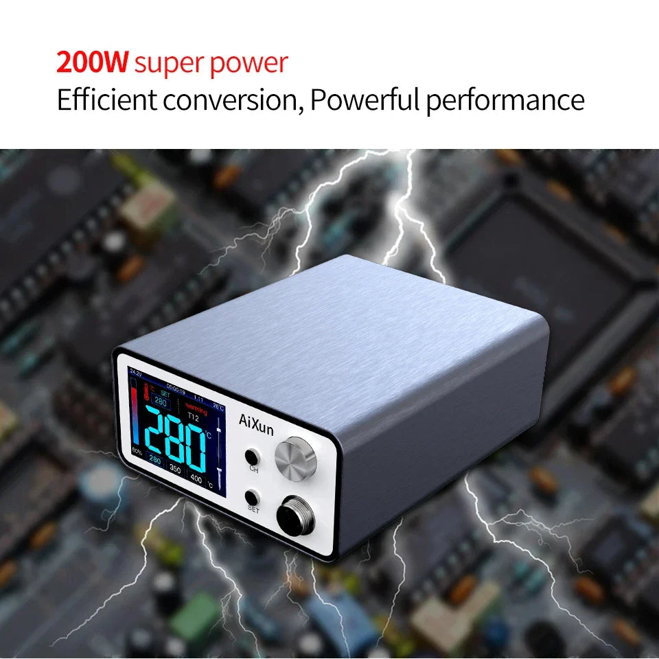 Aixun 200W T3A Smart Soldering Station – T12/T245 Handle for PCB & BGA Motherboard Welding Repair Tools