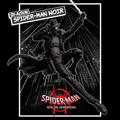 Spider-Man Noir Marvel Legends SHF Action Figure – Peter Parker Ultimate Black Spider-Man Earth-90214, Kids Gift Toy