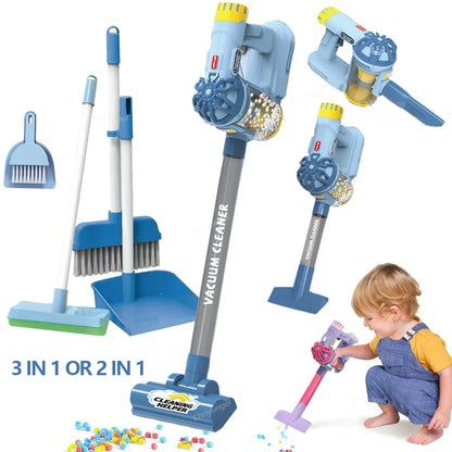 Kids Electric Vacuum Cleaner Toy Set – Simulation Role Play Housekeeping Educational Gift for Toddlers Boys & Girls