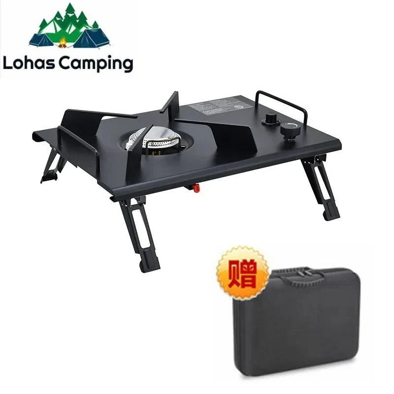 Lohascamping Folding IGT Table – Lightweight Adjustable Backpack Table for BBQ, Burner & Multifunctional Use