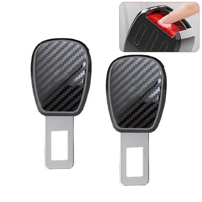 2PCS Car Seat Belt Clip Extender – Universal Safety Seatbelt Buckle Plug Adapter Insert Socket Extension for Cars
