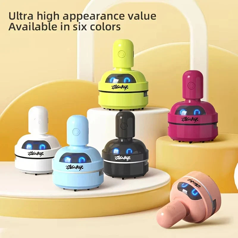 Mini USB Rechargeable Desktop Vacuum Cleaner – Portable 3-Speed Handheld Dust Collector for Keyboards & Home Office