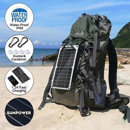 Solar Panel 1-14PCS – USB Waterproof Outdoor Charging Panel for Hiking, Camping & Mobile Phone Battery Bank